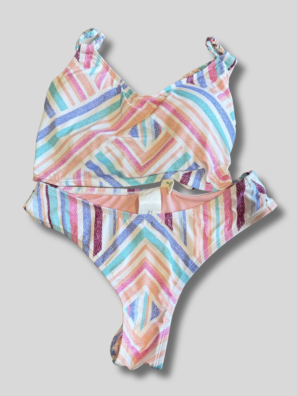 NWOT Women’s Hobie Pastel Two-Piece Bimini Swim Set